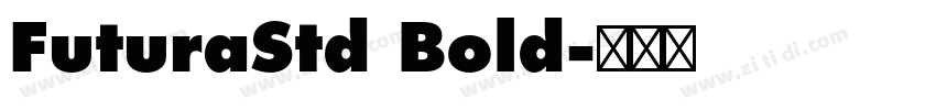 FuturaStd Bold字体转换
